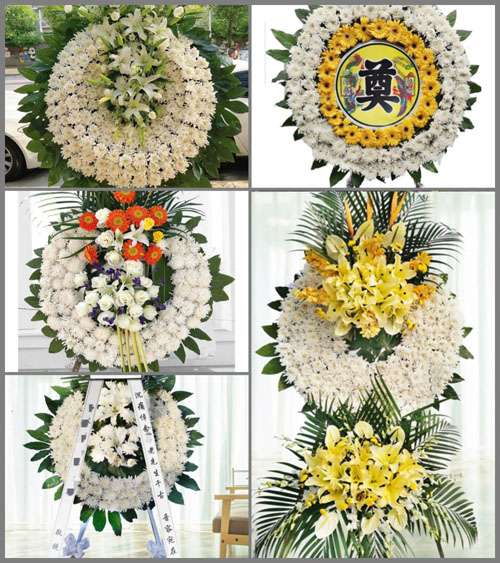 湖北宜昌市夷陵区龙泉镇钟家畈村花圈速递